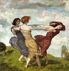 Franz von Stuck Ringelreihen painting